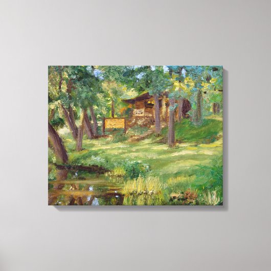 Bennett Springs Spring View Tackle Shop Schilderij Canvas Afdruk (Voorkant)
