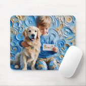 BENNETT ~ Verjaardag Golden Retriever ~ Mousepad Muismat (Met muis)