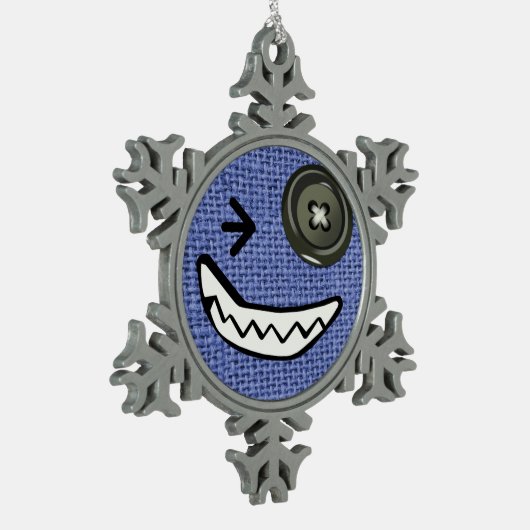 Bennettron Sherk Snowflake kerstversiering Tin Sneeuwvlok Ornament (Links)