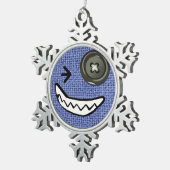 Bennettron Sherk Snowflake kerstversiering Tin Sneeuwvlok Ornament (Rechts)