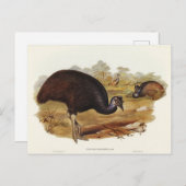 Bennett's Cassowary van Elizabeth Gould Briefkaart (Voorkant / Achterkant)