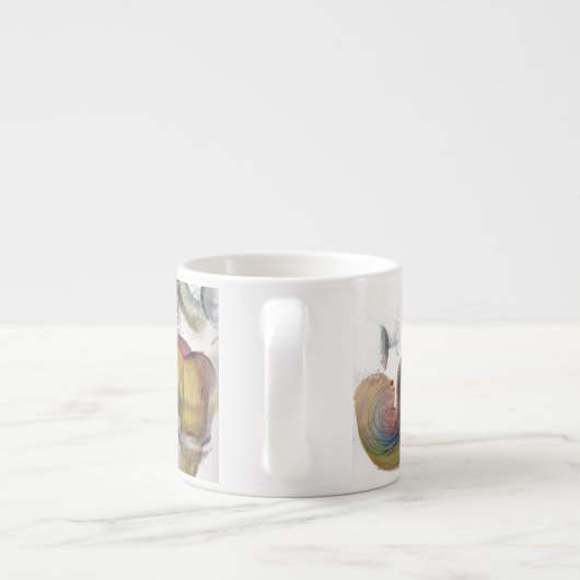 Bennett's wervelingen espresso kop (Achterkant)