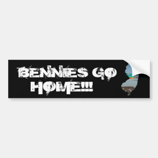 BENNIES GAAN NAAR HUIS!!! BUMPERSTICKER
