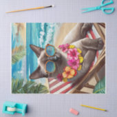 Bennigan absorbeert stralen, strandachtige Siamese Tissuepapier (Craft)