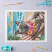 Bennigan Weaks Up Rays, Strand Siamese Kat Tissuepapier (Craft)