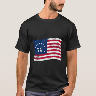 Bennington 76 Amerikaanse vlag â€"Historisch patri T-shirt