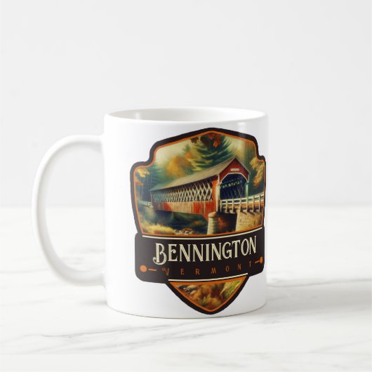 Bennington, Vermont | Antiek Koffiemok (Links)