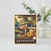 Bennington, Vermont |  BRIEFKAART (Staand voorkant)