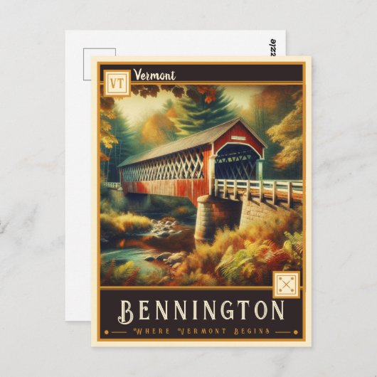 Bennington, Vermont |  BRIEFKAART (Voorkant / Achterkant)