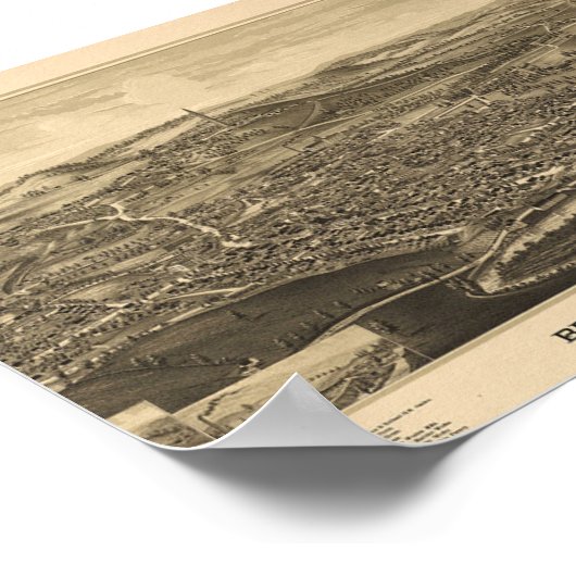 Bennington, Vermont Green Mountains  Poster (Hoek)