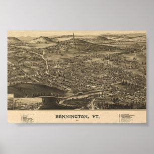 Bennington, Vermont Green Mountains  Poster