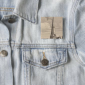 Bennington Vermont Vierkante Button 5,1 Cm (In situ)
