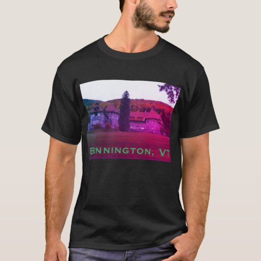 Bennington, VT Mansion - Mount Anthony T-shirt (Voorkant)