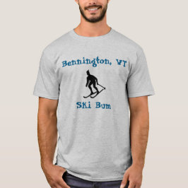 Bennington, VT, skischoen T-shirt