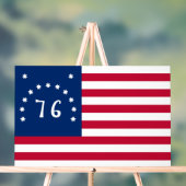 Bennington's Banner: De 76 Amerikaanse Battle Flag Acryl Bord (Neutraal)