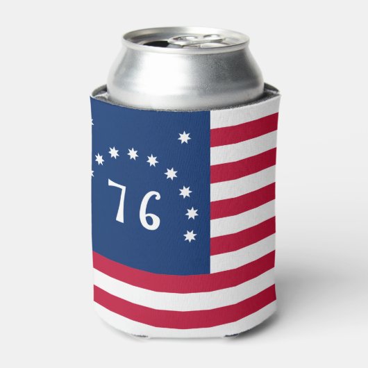 Bennington's Banner: De 76 Amerikaanse Battle Flag Blikjeskoeler (Blikje Voorkant)