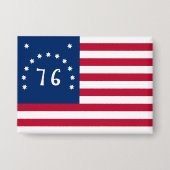 Bennington's Banner: De 76 Amerikaanse Battle Flag Button (Voorkant)