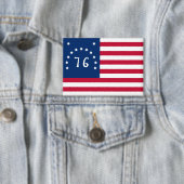 Bennington's Banner: De 76 Amerikaanse Battle Flag Button (Insitu)