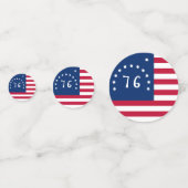 Bennington's Banner: De 76 Amerikaanse Battle Flag Confetti (Achterkanten)