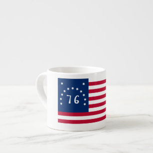 Bennington's Banner: De 76 Amerikaanse Battle Flag Espresso Kop