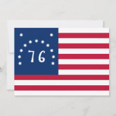 Bennington's Banner: De 76 Amerikaanse Battle Flag Feestdagenkaart (Voorkant)