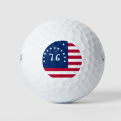 Bennington's Banner: De 76 Amerikaanse Battle Flag Golfballen (Voorkant)