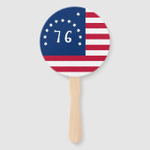 Bennington's Banner: De 76 Amerikaanse Battle Flag Handwaaier (Achterkant)