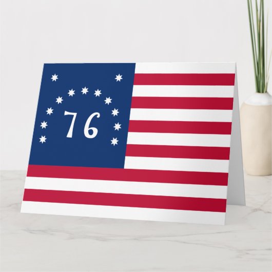 Bennington's Banner: De 76 Amerikaanse Battle Flag Kaart (Voorkant)