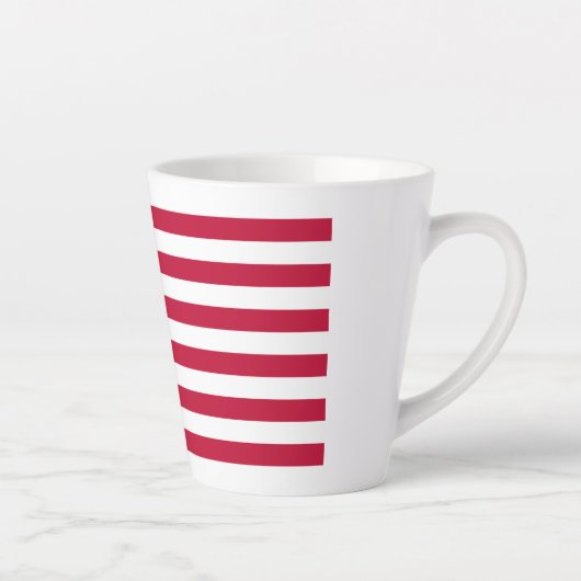 Bennington's Banner: De 76 Amerikaanse Battle Flag Latte Mok (Rechts)