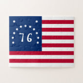 Bennington's Banner: De 76 Amerikaanse Battle Flag Legpuzzel (Horizontaal)