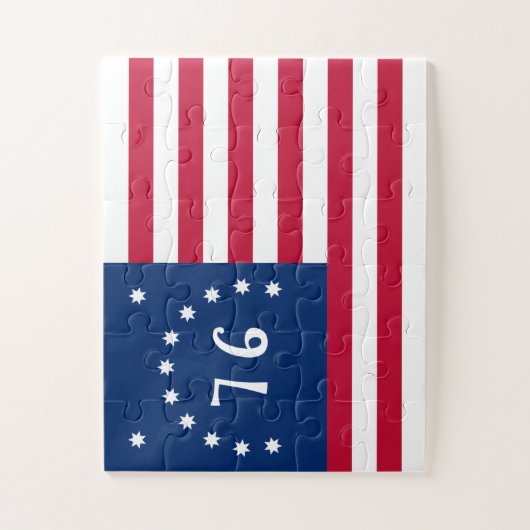 Bennington's Banner: De 76 Amerikaanse Battle Flag Legpuzzel (Verticaal)