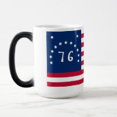 Bennington's Banner: De 76 Amerikaanse Battle Flag Magische Mok (Links)