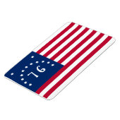 Bennington's Banner: De 76 Amerikaanse Battle Flag Magneet (Linkerzijde)