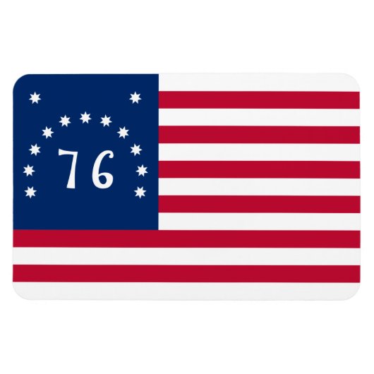 Bennington's Banner: De 76 Amerikaanse Battle Flag Magneet (Horizontaal)