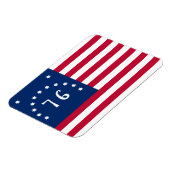 Bennington's Banner: De 76 Amerikaanse Battle Flag Magneet (Linkerzijde)