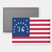 Bennington's Banner: De 76 Amerikaanse Battle Flag Magneet (Voorkant / Achterkant)