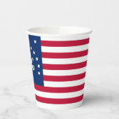 Bennington's Banner: De 76 Amerikaanse Battle Flag Papieren Bekers (Links)