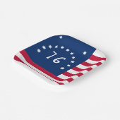 Bennington's Banner: De 76 Amerikaanse Battle Flag Papieren Bordje (Gebogen)