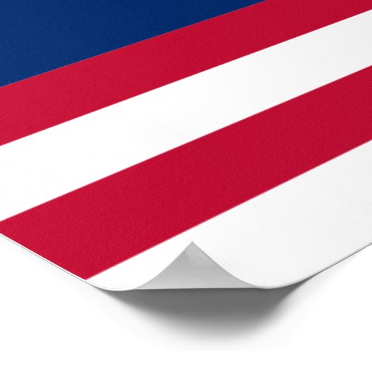 Bennington's Banner: De 76 Amerikaanse Battle Flag Poster (Hoek)