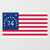 Bennington's Banner: De 76 Amerikaanse Battle Flag Raamsticker (Vel)