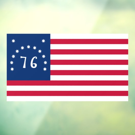 Bennington's Banner: De 76 Amerikaanse Battle Flag Raamsticker (Vel 3)