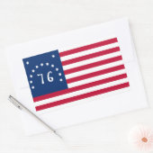 Bennington's Banner: De 76 Amerikaanse Battle Flag Rechthoekige Sticker (Envelop)