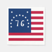 Bennington's Banner: De 76 Amerikaanse Battle Flag Servet (Voorkant)