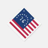 Bennington's Banner: De 76 Amerikaanse Battle Flag Servet (Hoek)