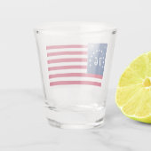 Bennington's Banner: De 76 Amerikaanse Battle Flag Shot Glas (Achterkant)
