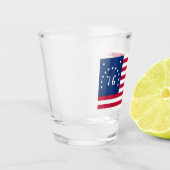 Bennington's Banner: De 76 Amerikaanse Battle Flag Shot Glas (Links)