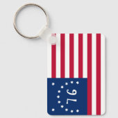 Bennington's Banner: De 76 Amerikaanse Battle Flag Sleutelhanger (Voorkant)