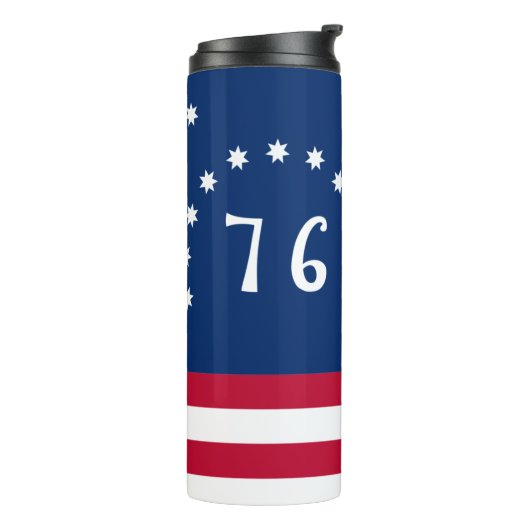 Bennington's Banner: De 76 Amerikaanse Battle Flag Thermosbeker (Gedraaid links)