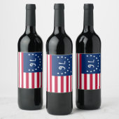 Bennington's Banner: De 76 Amerikaanse Battle Flag Wijn Etiket (Flessen)