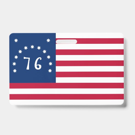 Bennington's Banner: De 76 Amerikaanse oorlogsvaan Badge (Voorzijde)